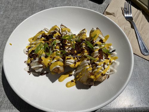 Loaded Fries (Before Devouring) • From Side Menu  at Trilogy Sanctuary in La Jolla