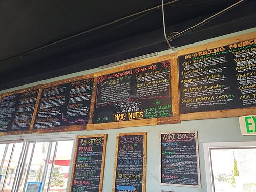 Menu at Trilogy Sanctuary in La Jolla