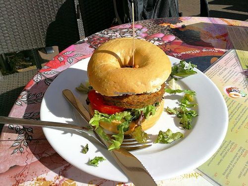 Vegan "Weedbagel" at Bagels & Beans - Piet Heinplein in The Hague