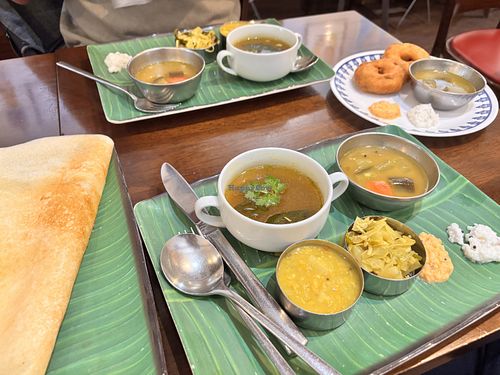 Dosa meal set with Wada   at Kerala no Kaze Morning in Tokyo