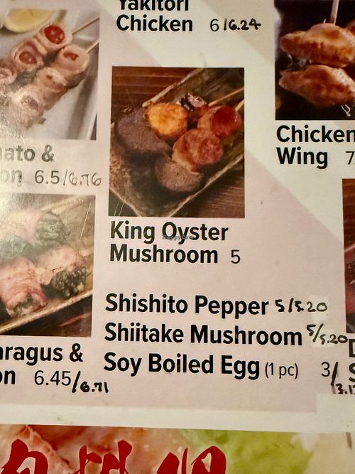 Vegan Yakitori Options at Shoya Izakaya  in Doraville