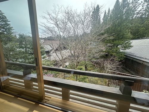 A view from our room  at Rengejo-in in Koya
