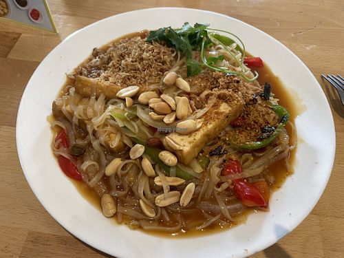Pad Thai made gluten freee  at VeggiEAT Flagstaff in Flagstaff