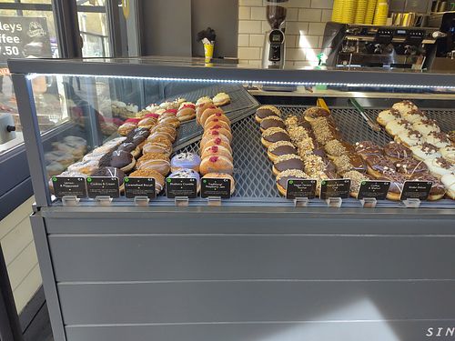 Many Donuts! Very nice at The Rolling Donut in Dublin