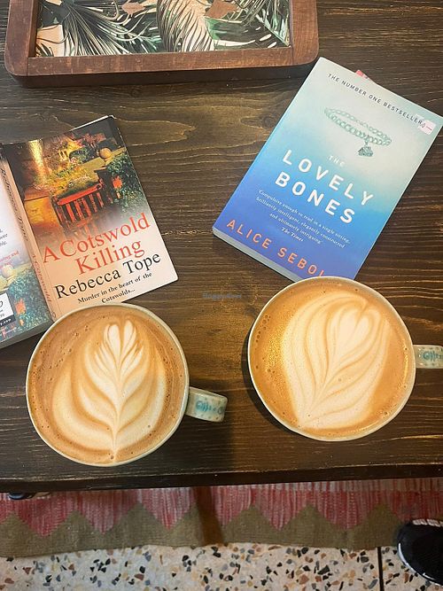 Oat milk latte at The Wild Lotus in Hinckley