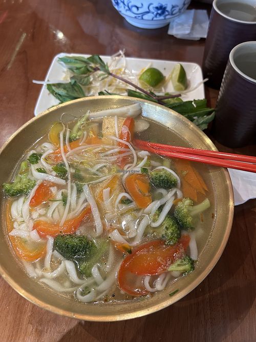 Vegan pho  at pho 2 tô in Orlando