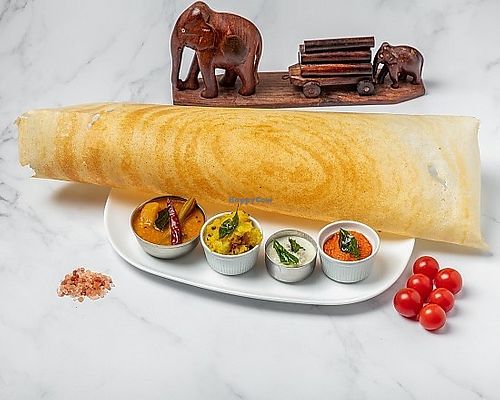 vegan masala dosa

 at Kerala Restaurant in Leeds