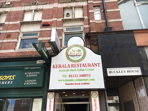 outside  at Kerala Restaurant in Leeds