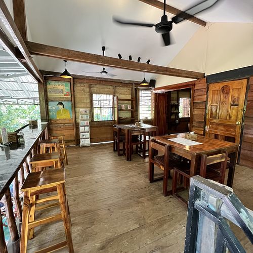 Upstairs  at Epic Arts Cafe in Kampot