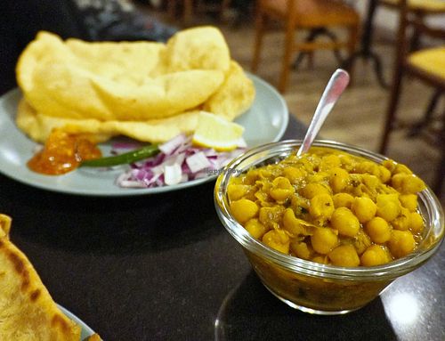 Chole Bhatura at Nirvana Cafe in Luxembourg City