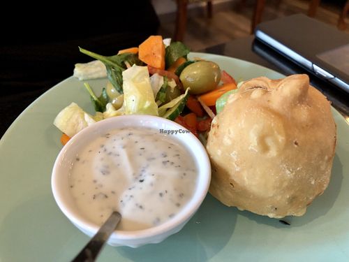 samosa at Nirvana Cafe in Luxembourg City