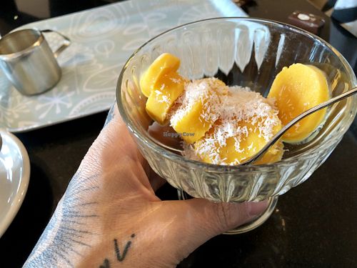 mango kulfi at Nirvana Cafe in Luxembourg City