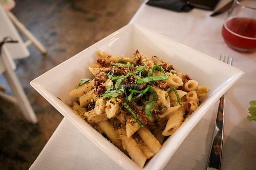 pasta carbonara at Lafew Teahouse and Kombucha Bar  in Cairns