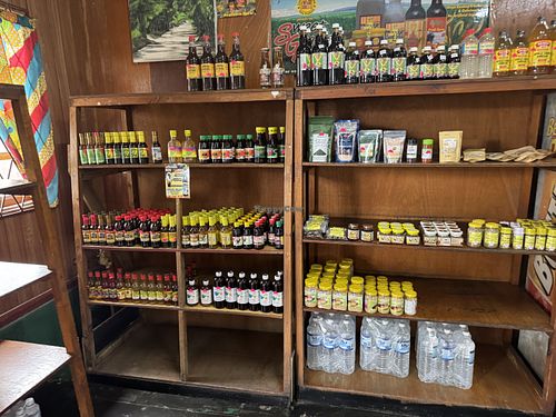 Inside the shop/restaurant   at 7 Basiks  in Kingston