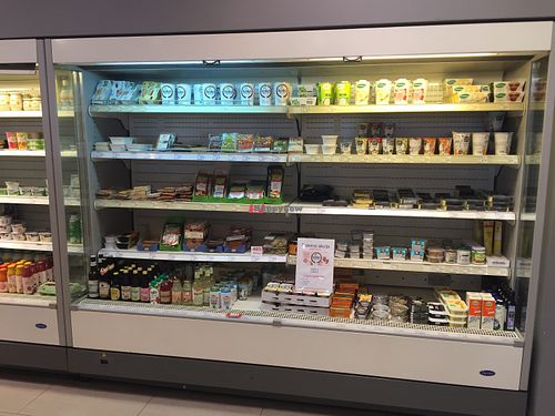 Vegan cheeses, burgers etc at Norma in Maribor