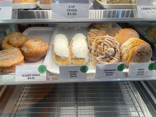 All items marked with green V are vegan  at Bagara Beach Bakehouse  in Bargara