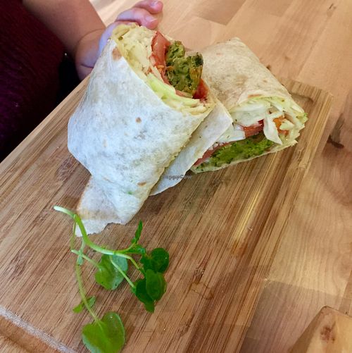 Falafel wrap at HappyFood by YogaHub in Dublin
