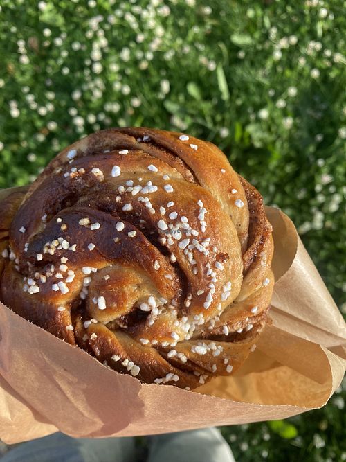 Cinnamon roll  at Bröt Surdegsbageri in Uddebo