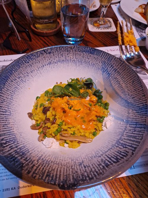 Saffraanrisotto at Restaurant de Voetangel  in Amstelveen