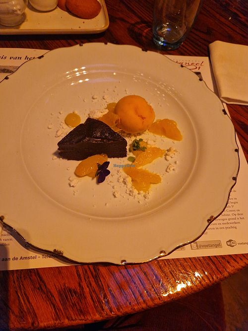 Vegan toetje at Restaurant de Voetangel  in Amstelveen