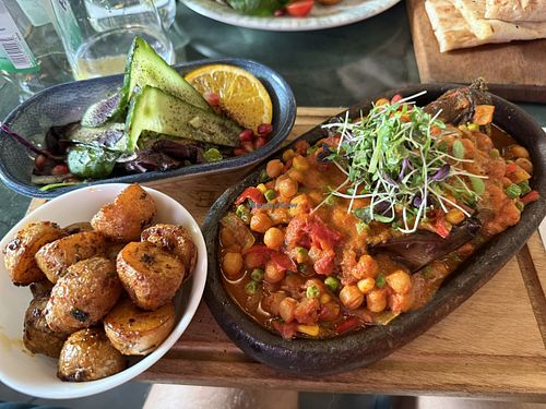 Stuffed Aubergine  at Olive Tree Restaurant Bedford in Bedford