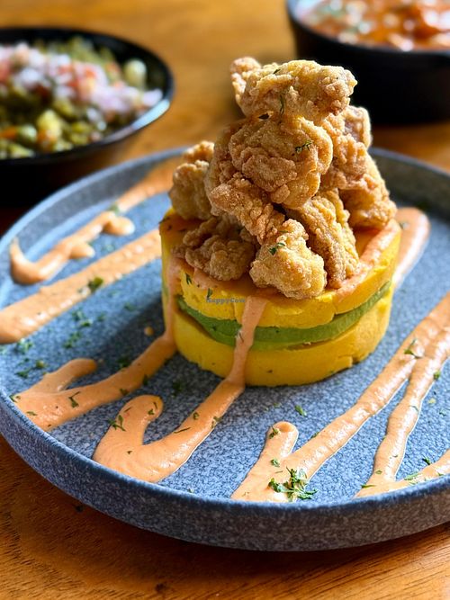 Causa de Benita at Yuyito Cevichería Vegana in Lima