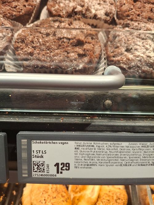 Vegan chocolate tart/cake, haven't seen these until now! at REWE  in Berlin
