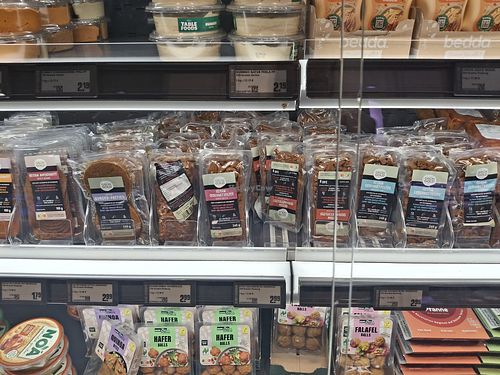 Strong variety of seitan options at REWE  in Berlin