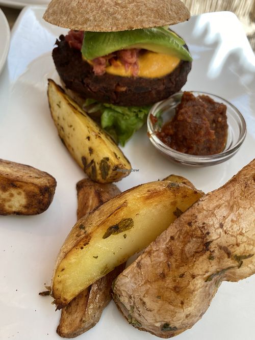 Burger. Meh   at Wild Beets in Ibiza