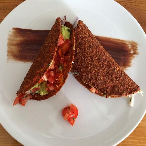 raw tacos  at Wild Beets in Ibiza