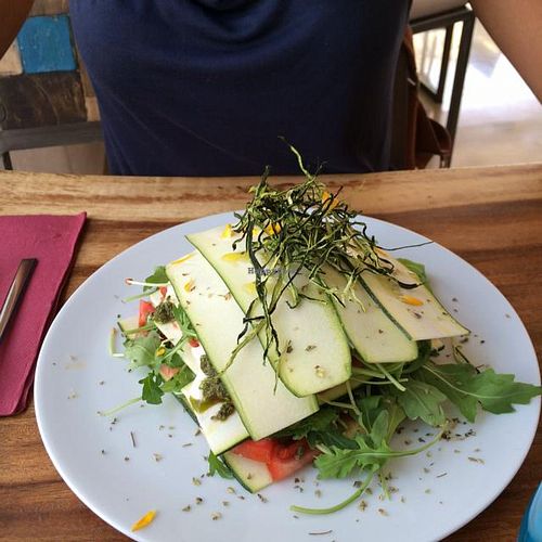 zucchini salad at Wild Beets in Ibiza