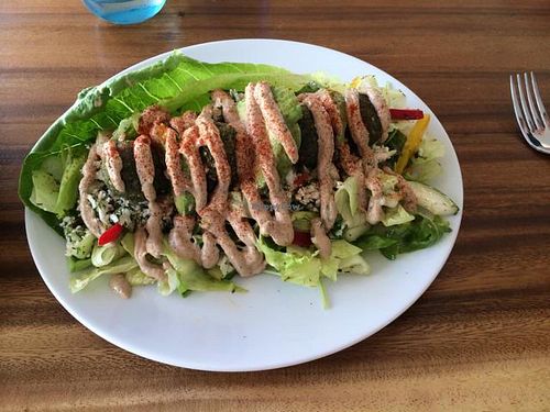 Raw food falafel at Wild Beets in Ibiza