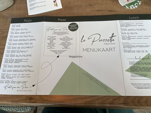 Menu 1 (there is a separate menu for drinks)  at La Piazzetta in Westkapelle