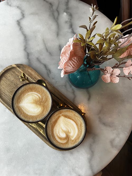 Oat milk cappuccino  at Café Chloé  in Freiburg