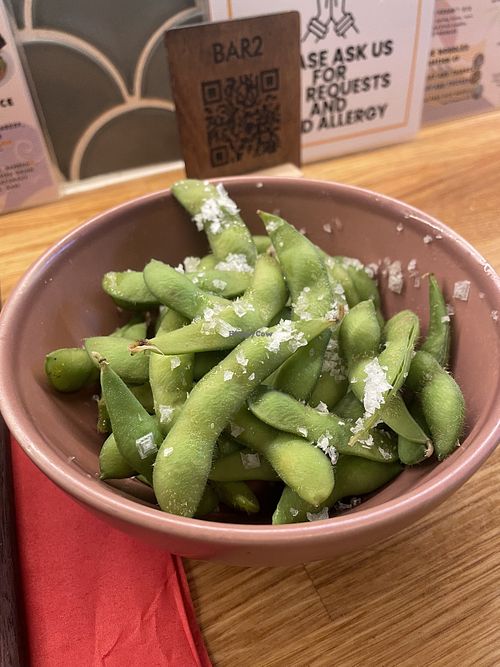 Edamame  at Vatten Ramen LABO Plantage in Amsterdam