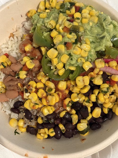 Vegan build your own bowl  at QDOBA Mexican Eats in Amarillo