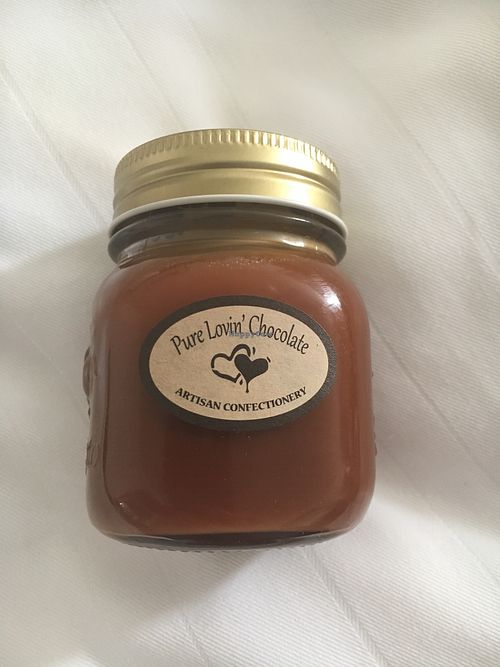 vegan caramel sauce  at Pure Lovin' Chocolate in Victoria