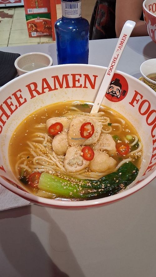 Golden Soup spicy ramen at Foochee Ramen in Barcelona