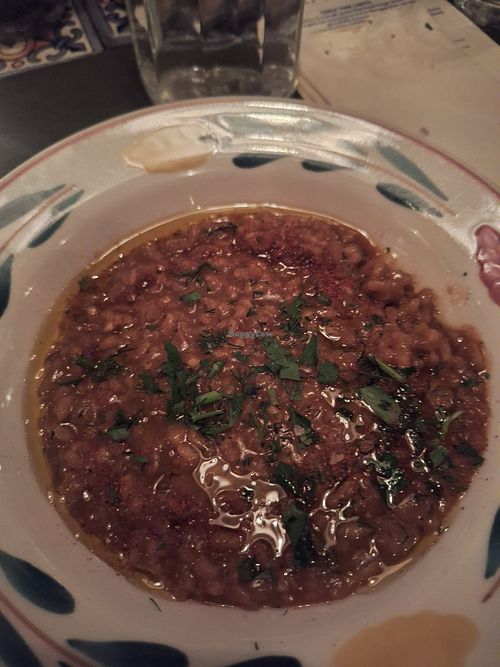 Veganized risotto at LunÀtico  in Brooklyn