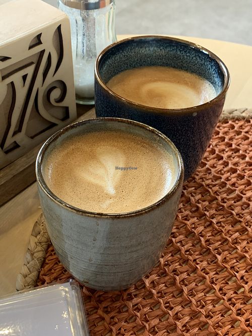 Flat White & Cappuccino   at Café im Dorf in Gummersbach