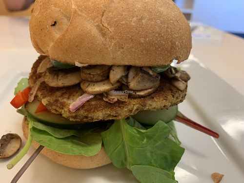 Mushroom burger again  at Baagan in San Ramon