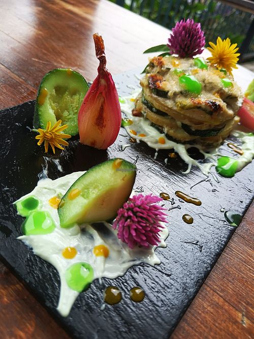 Millefoglie Vegan at In Gattaia Vegan Home Restaurant in Genoa