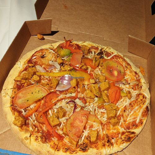 Vegan pizza at Domino's Pizza Groningen - Boterdiep - Centrum in Groningen