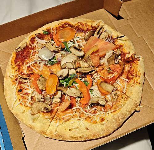 Vegan pizza at Domino's Pizza Groningen - Boterdiep - Centrum in Groningen