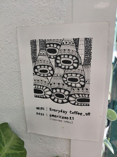 wlan at EVERYDAY HANDCRAFT COFFEE in Bangkok
