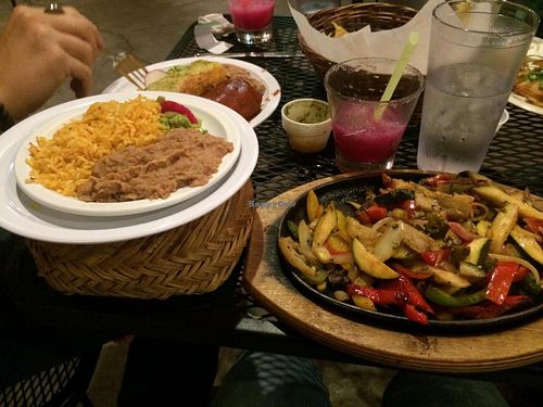 Veggie fajitas at Tarahumara in Midway
