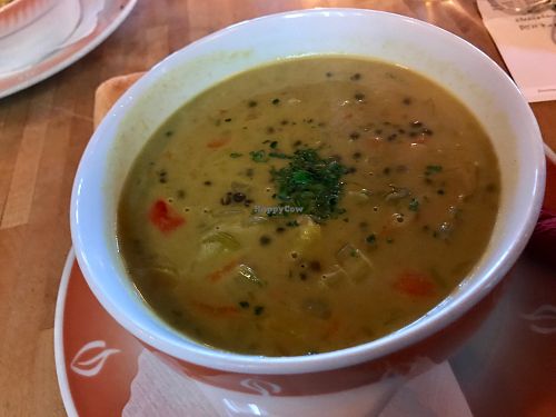 vegan stew (large bowl!) at brennNessel in Dresden