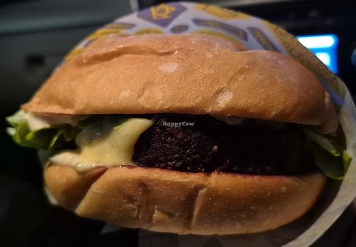 Regina George Vegan burger at Royal Stacks Moonee Ponds in Moonee Ponds