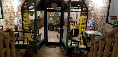 Looking in at Nagila in Jerusalem