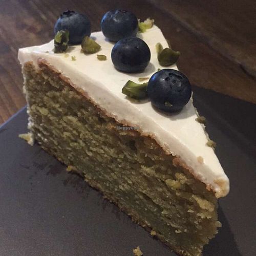 avocado cake at MUM Veggie Cafe in Hong Kong Island